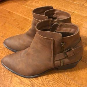 brown booties